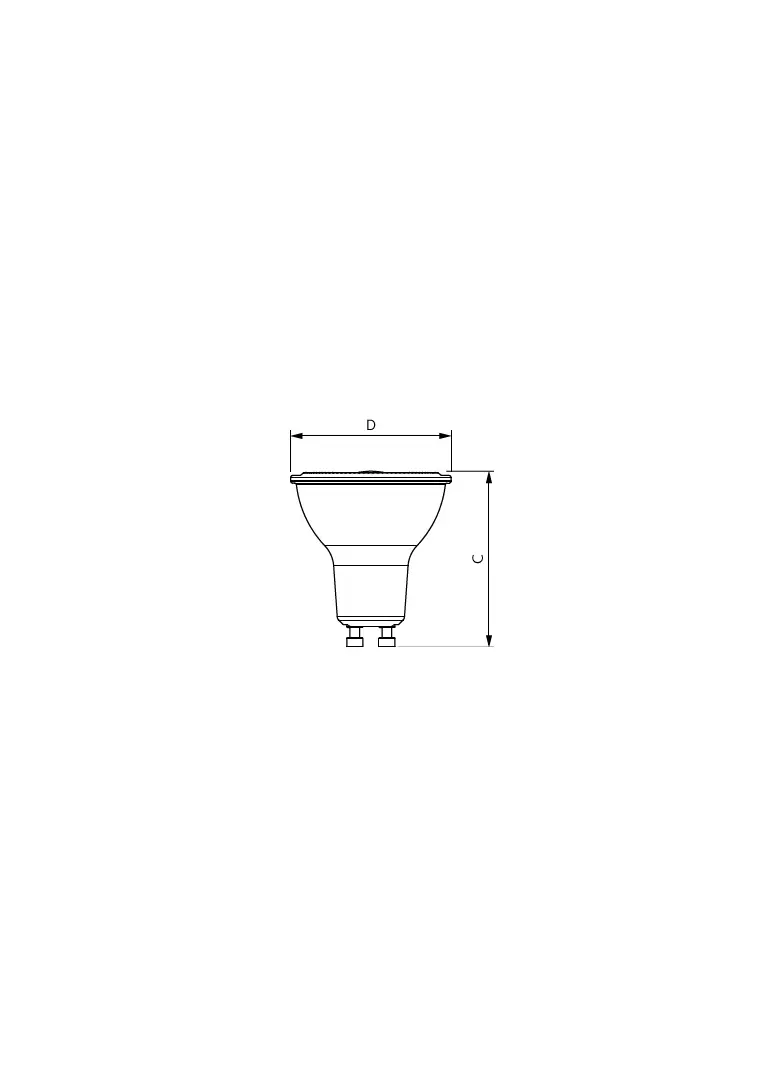 Żarówka LED ściemnialna klasa A 2,1W=50W 400lm 4000K barwa neutralna LEDspot UE 2,1-50W GU10 840 EEL