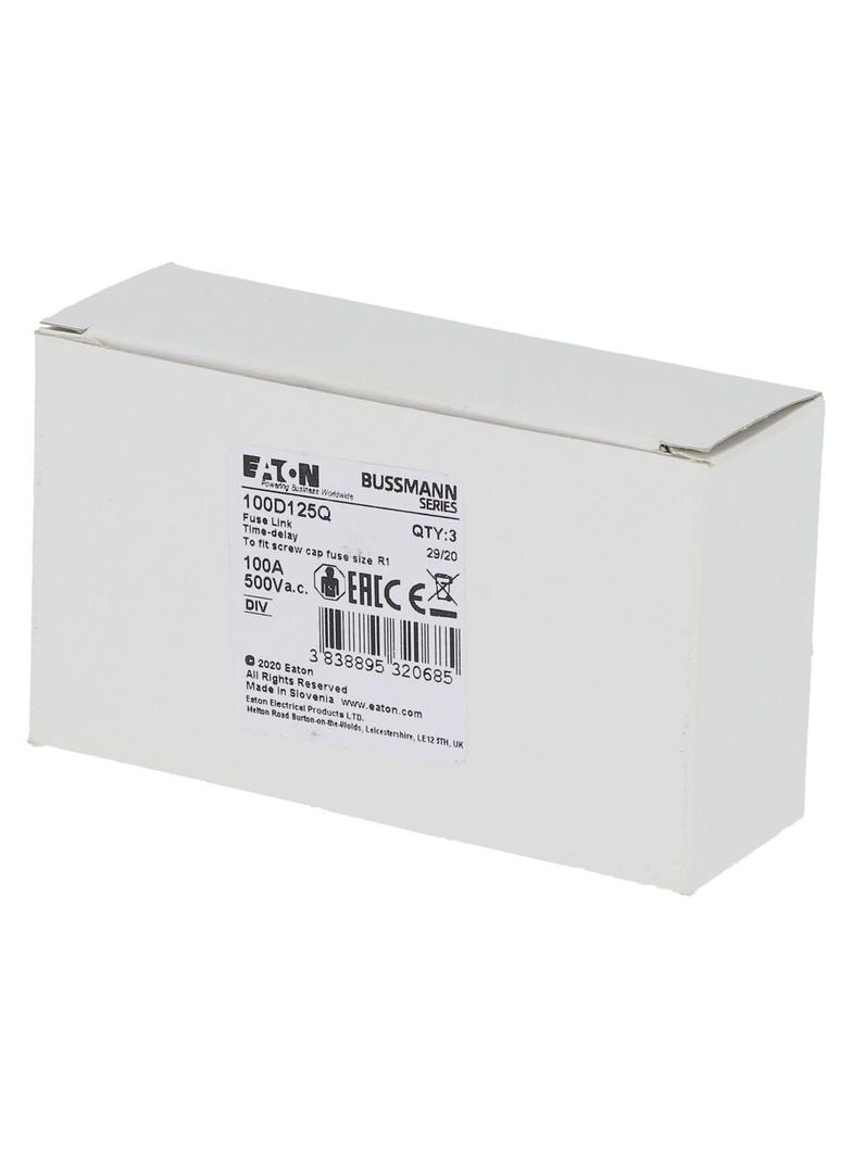 FUSE 100A DIV 500VAC Wkładka DIV 100A 500VAC E125 100D125Q EATON