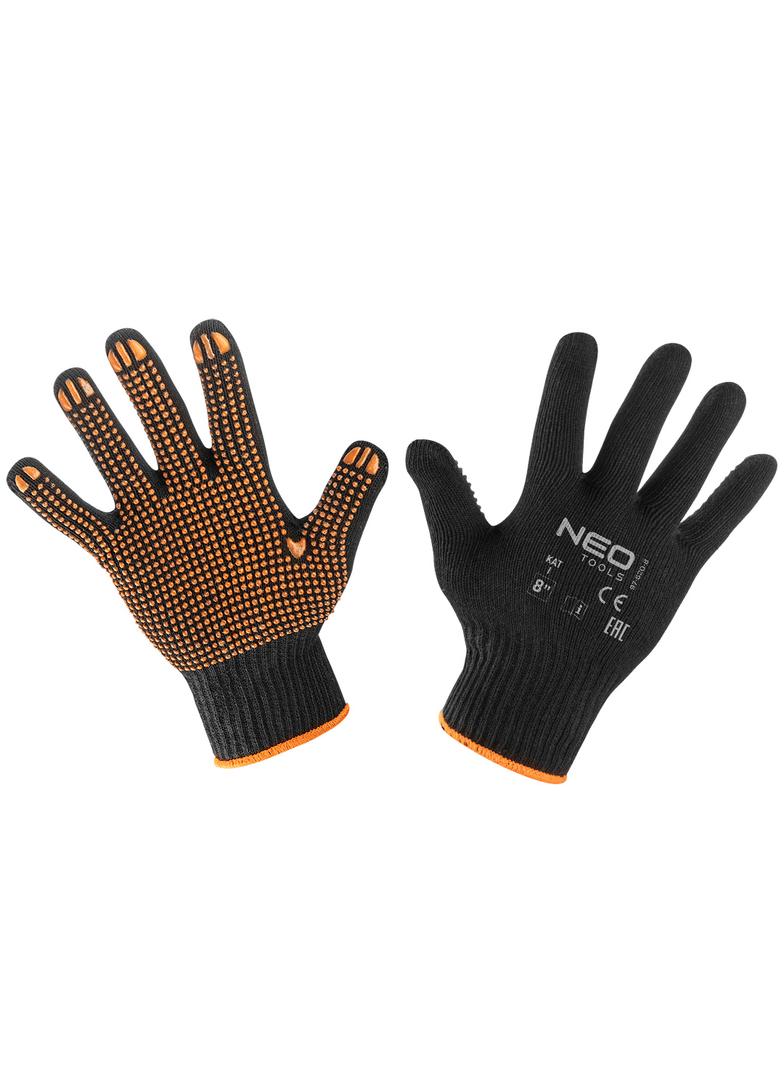 Rękawice robocze, bawełna i poliester, kropkowane, 113XX, rozmiar 8