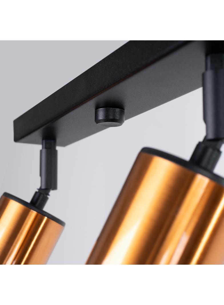 Plafon WINX 4L czarny/miedź