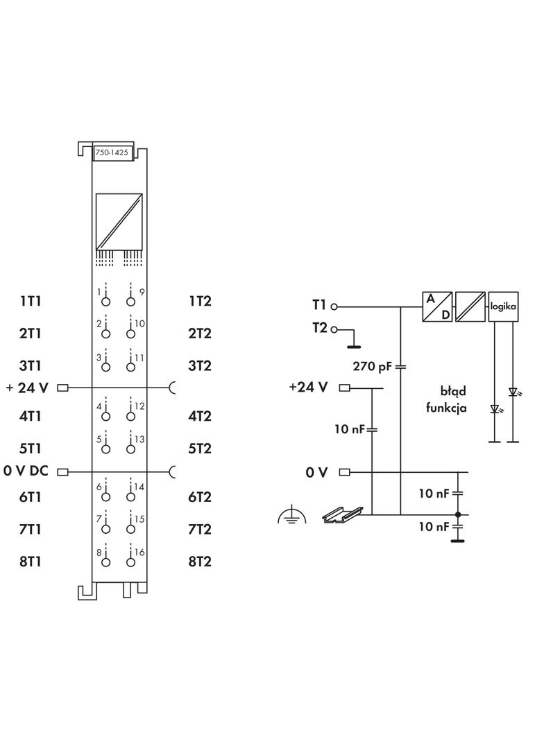 8-kanałowy moduł PTC