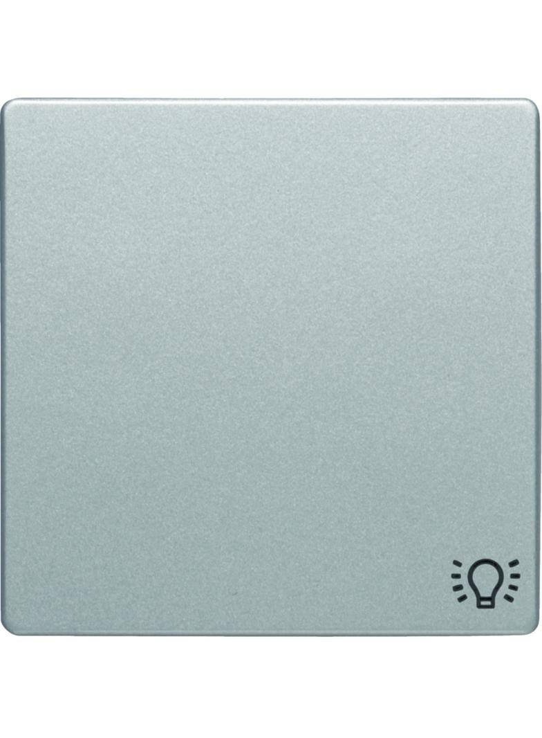 BERKER Q.x Klawisz z nadrukowany symbol światło do łącznika 1-klawiszowego aluminium aksamit lakierowana 16206044 HAGER