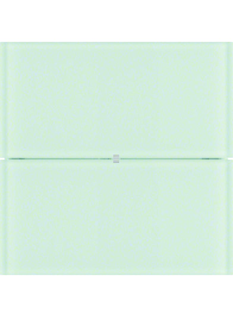 BERKER B.IQ Przycisk podwójny standard szkło białe 75162090 HAGER