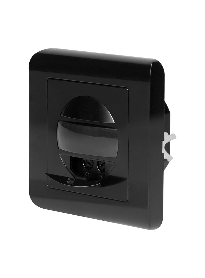 Czujnik ruchu 2 żyłowy 160st. IP20 300W do puszki czarny ORNO