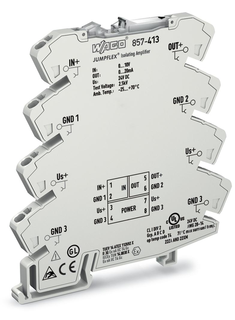 JUMPFLEX przetwornik separacyjny ze wzmocnieniem U/I DZ