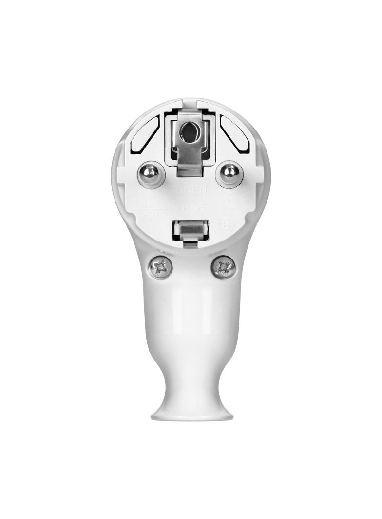 Wtyczka kątowa Uni-Schuko z wypychaczem 16A/250V, biała