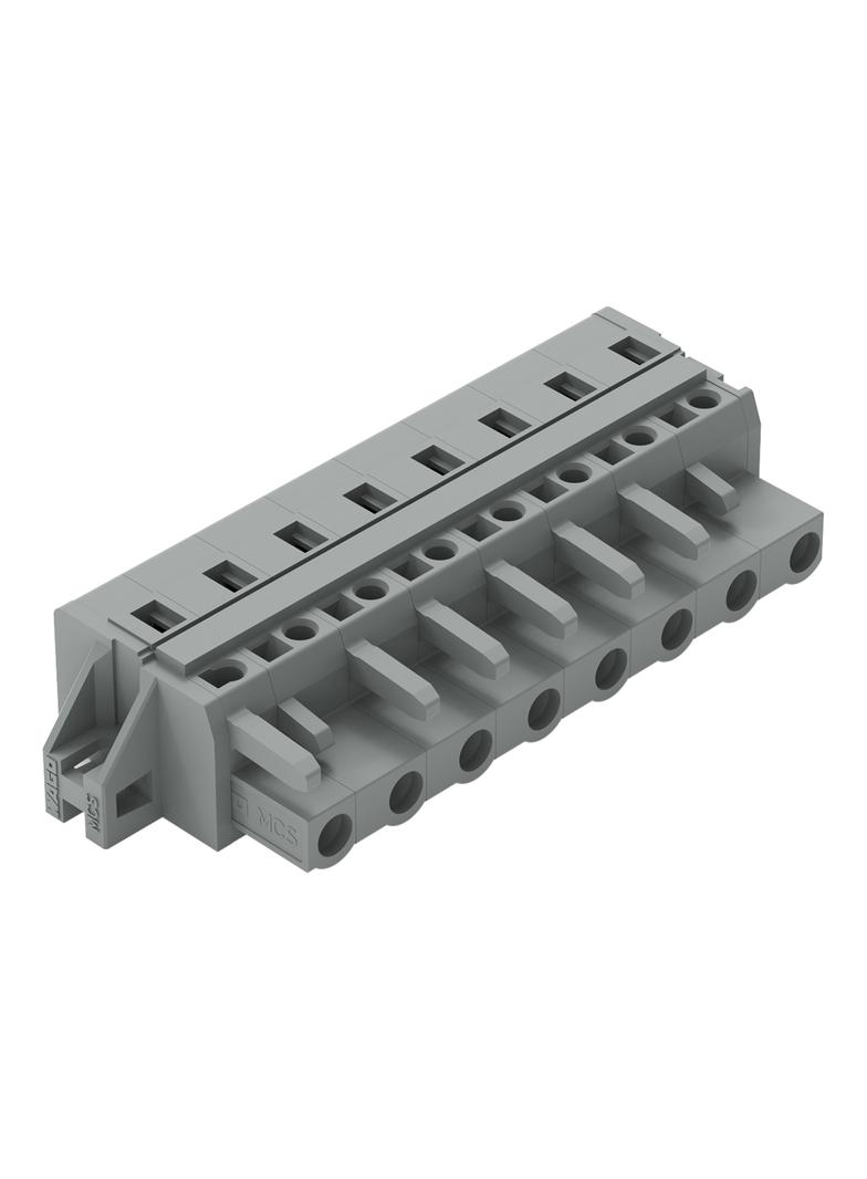 MCS-MIDI Classic gniazdo 8-bieg. szare raster 7,5 mm /25szt./ WAGO
