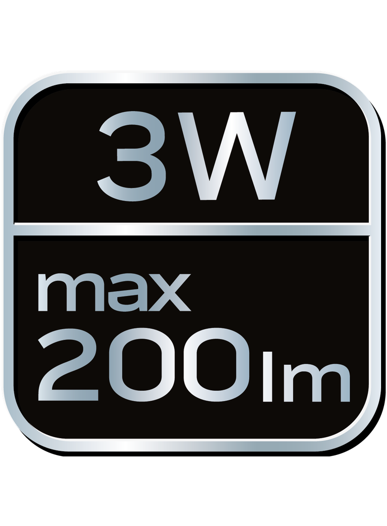 Aluminiowa latarka 200 lum, zoom, IPX7, 3xAAA
