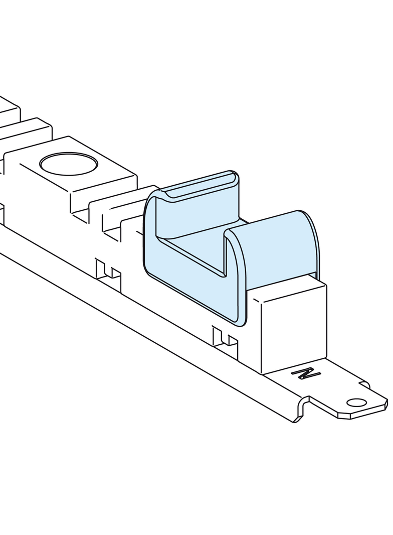 Rozdzielnice PrismaSet, ograniczniki do wspornika dolnego szyny Linergy LGYE/BS 4000A