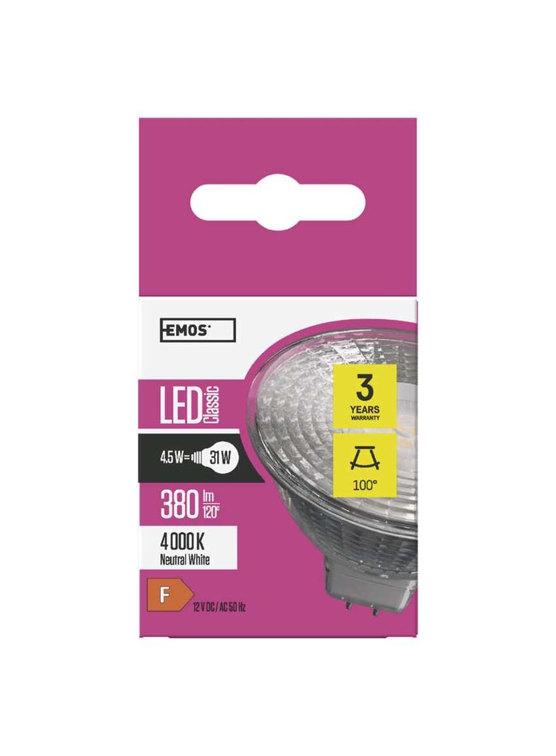 Żarówka LED Classic MR16 45W GU53 neutralna biel ZQ8434 EMOS