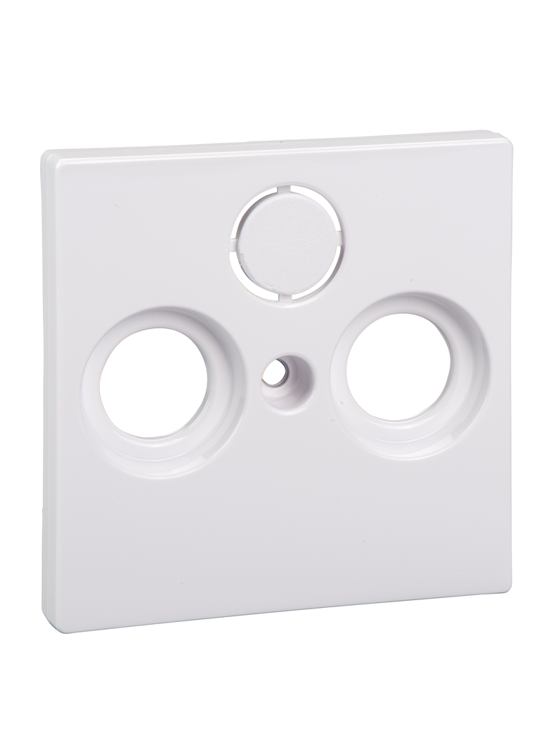 Merten, System M, płytka centralna gniazd antenowych, 2/3 otwory, biały active