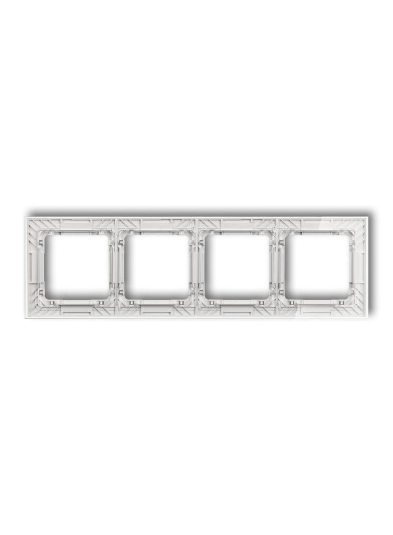 "DECO Ramka poczwórna transparentna DECO Art - efekt szkła (ramka: transparentna