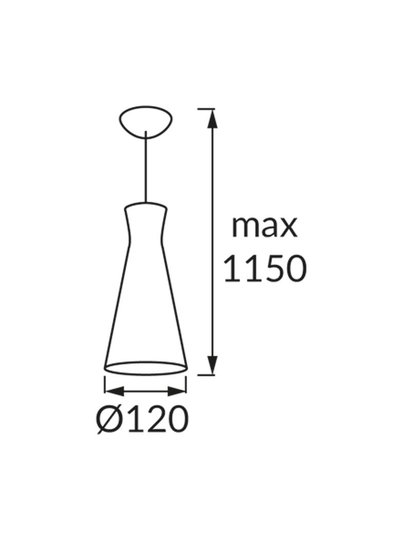 Wisząca oprawa oświetleniowa VERONE SILVER 12