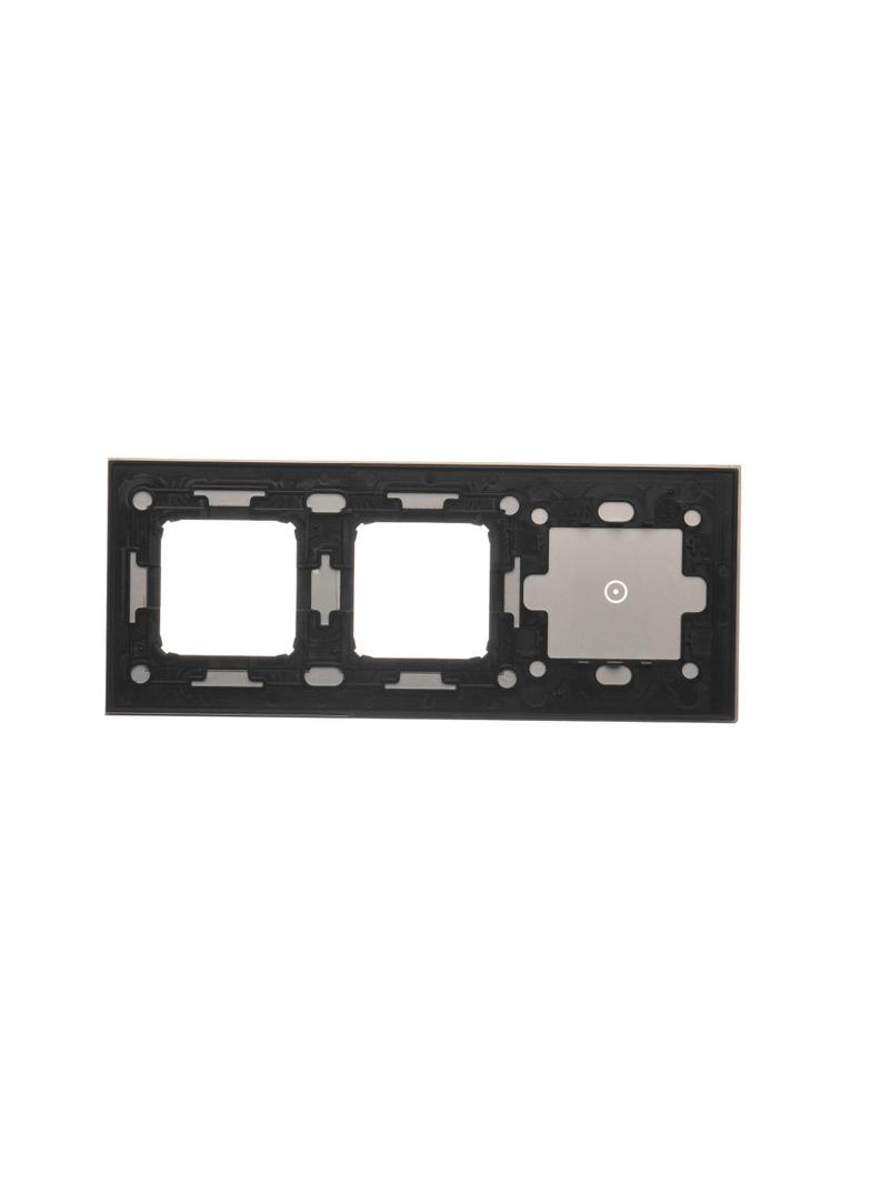 Simon 54 Touch Panel dotykowy S54 Touch 3 moduły 1 pole dotykowe + 2 otwory na osprzęty S54 burzowa chmura DSTR3100/72 KONTAKT