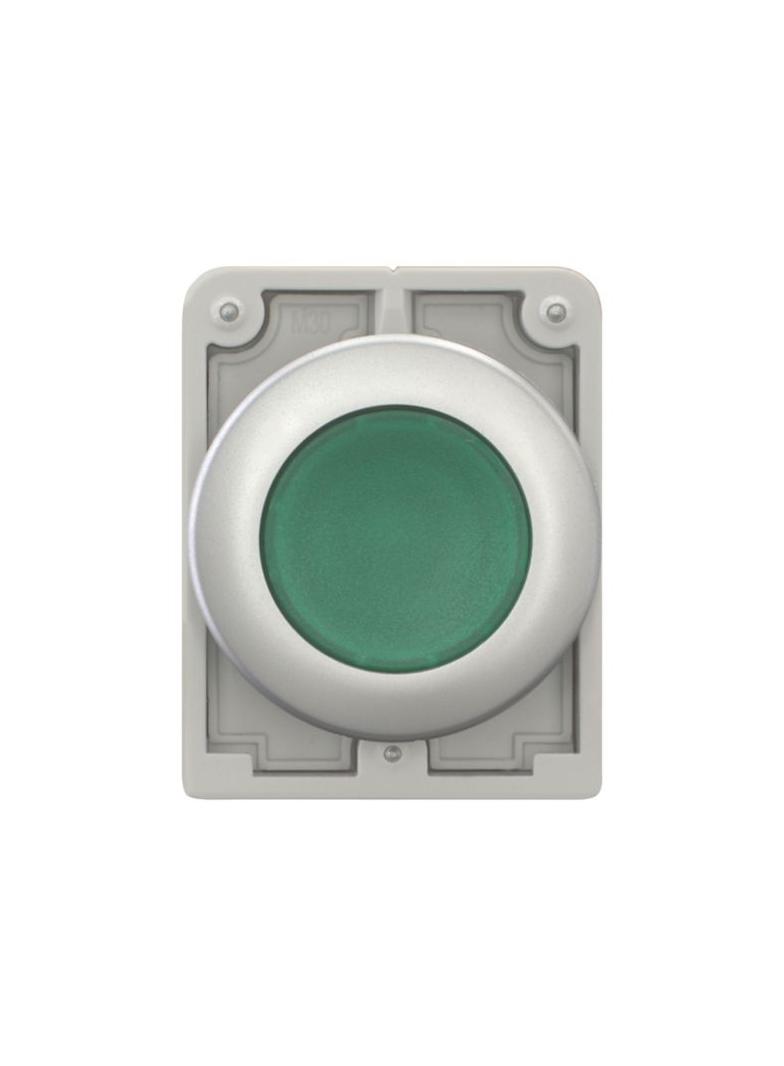 M30C-FDRL-G Przycisk podświetlany 30mm płaski bez samopowrotu zielony 182952 EATON