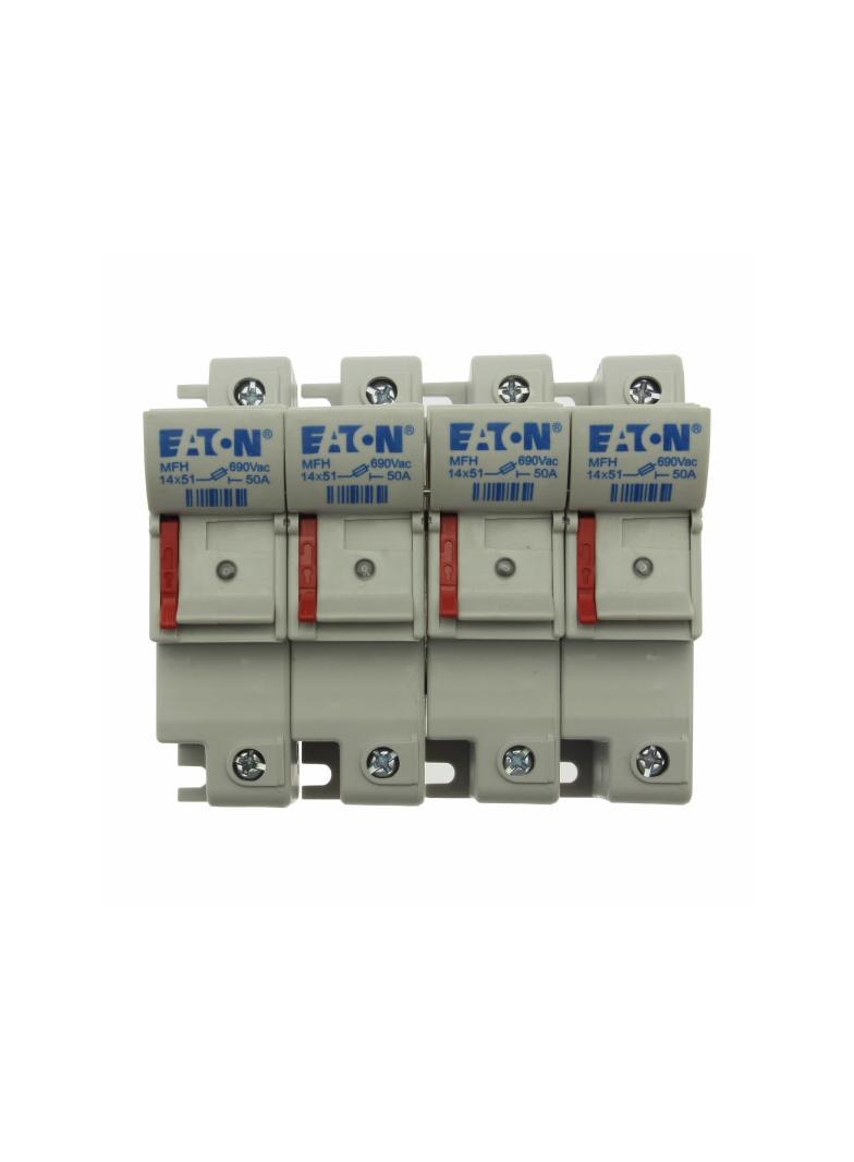 4 Pole 14x51 MFH Neon Indicator Podstawa wkładki cylindrycznej 14x51 4P 50A 690VAC wskaźnik CH144DIU