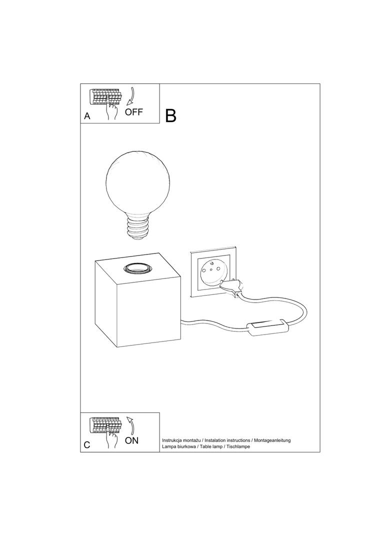 Sollux Lampa biurkowa ARIZ naturalne drewno SL.0677