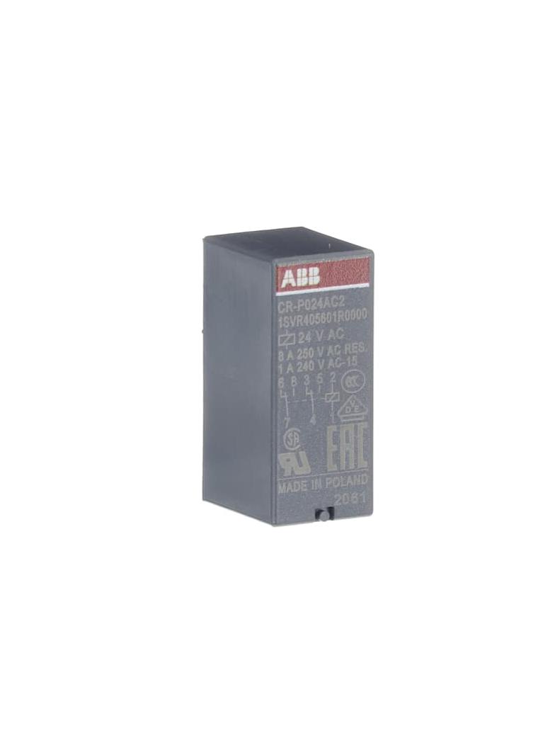 Przekaźnik CR-P024AC2, A1-A2=24V AC, 2 styki c/o 250V/8A 1SVR405601R0000 ABB