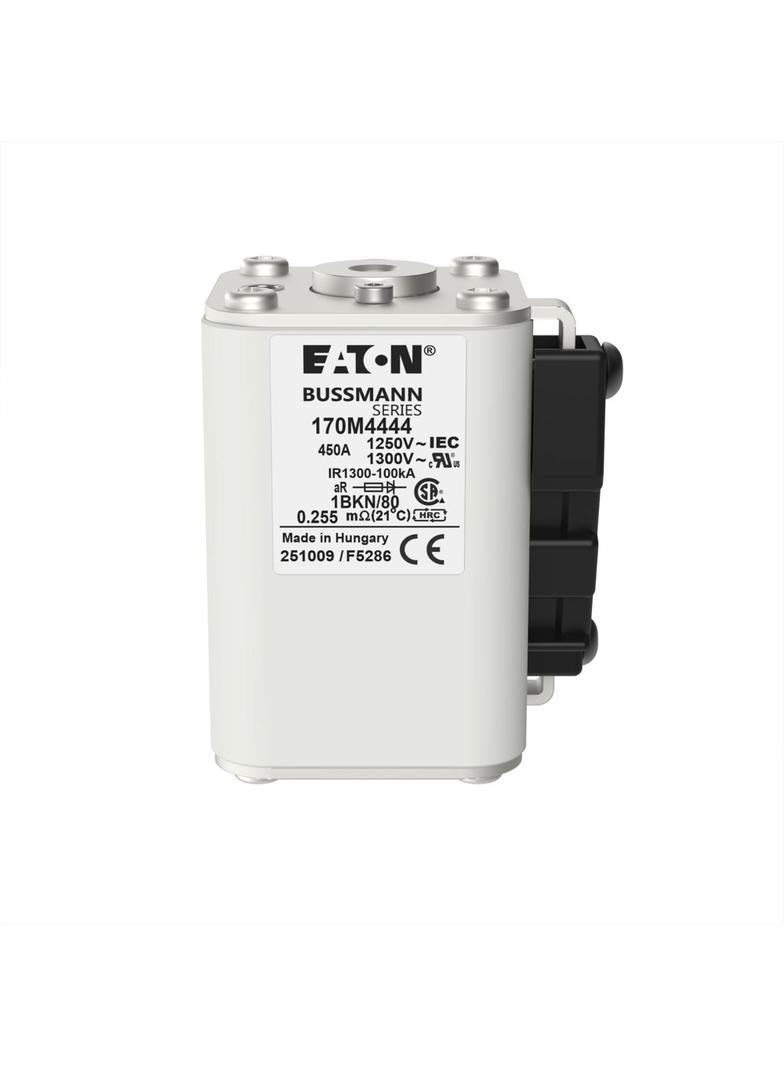FUSE 450A 1250V 1BKN/80 AR CU Wkładka szybka 450A AC 1250V rozmiar 1 53x69x80 mm aR IEC UL 170M4444
