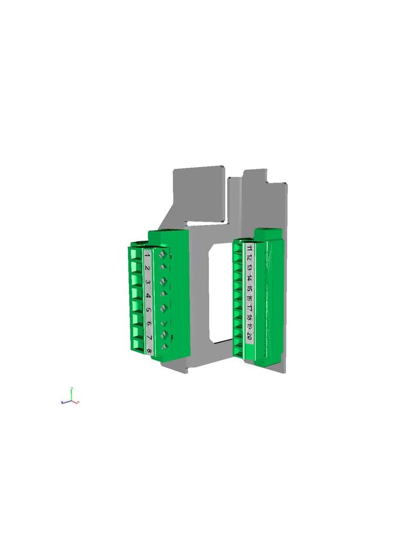 Złącze wielostykowe XR2/3-8, do przekł.