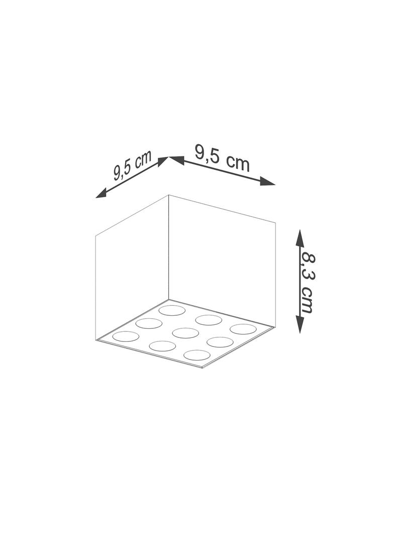 Sollux Plafon OZZY czarny LED SL.1211