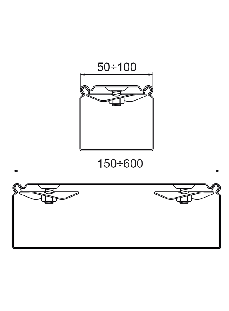 PZKJ300/3 POKRYWA KORYTKA Z ZAMK. 1,0 MM