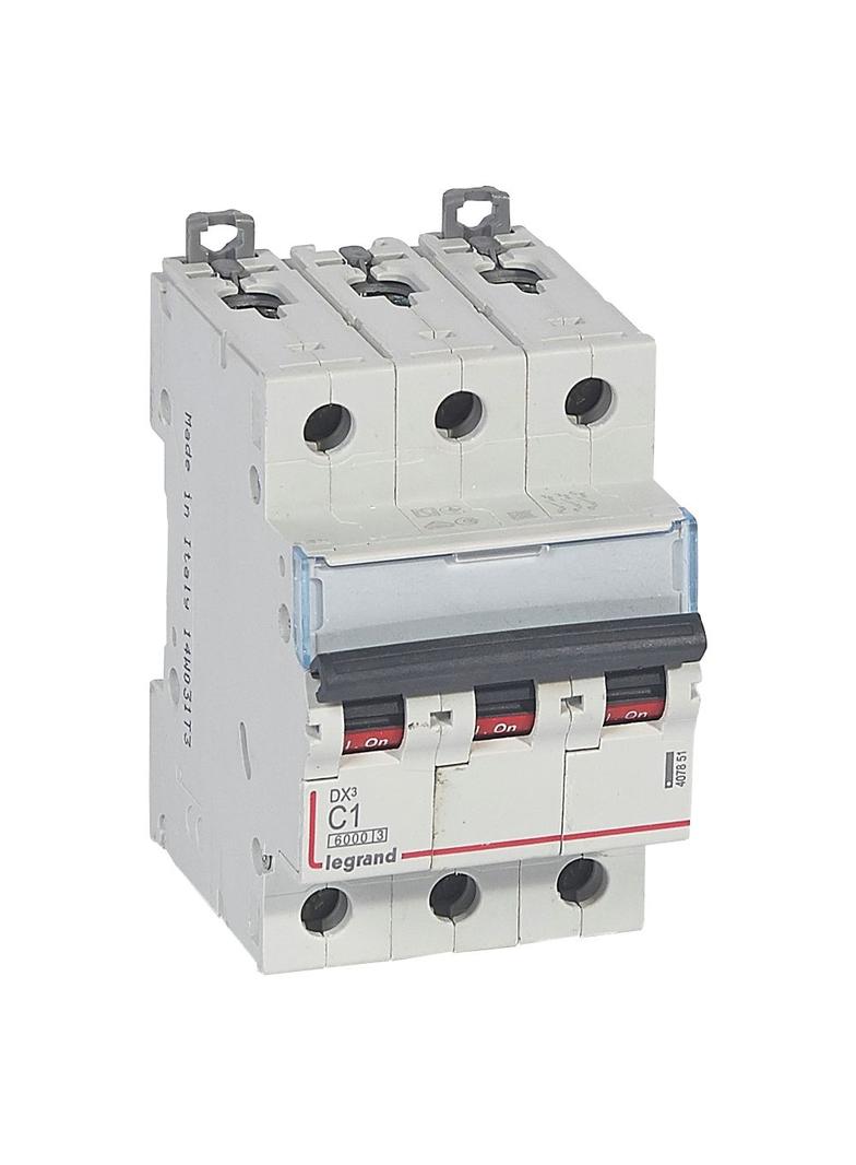Wyłącznik Nadprądowy S 303 3P C1A 6kA DX3 407851 LEGRAND