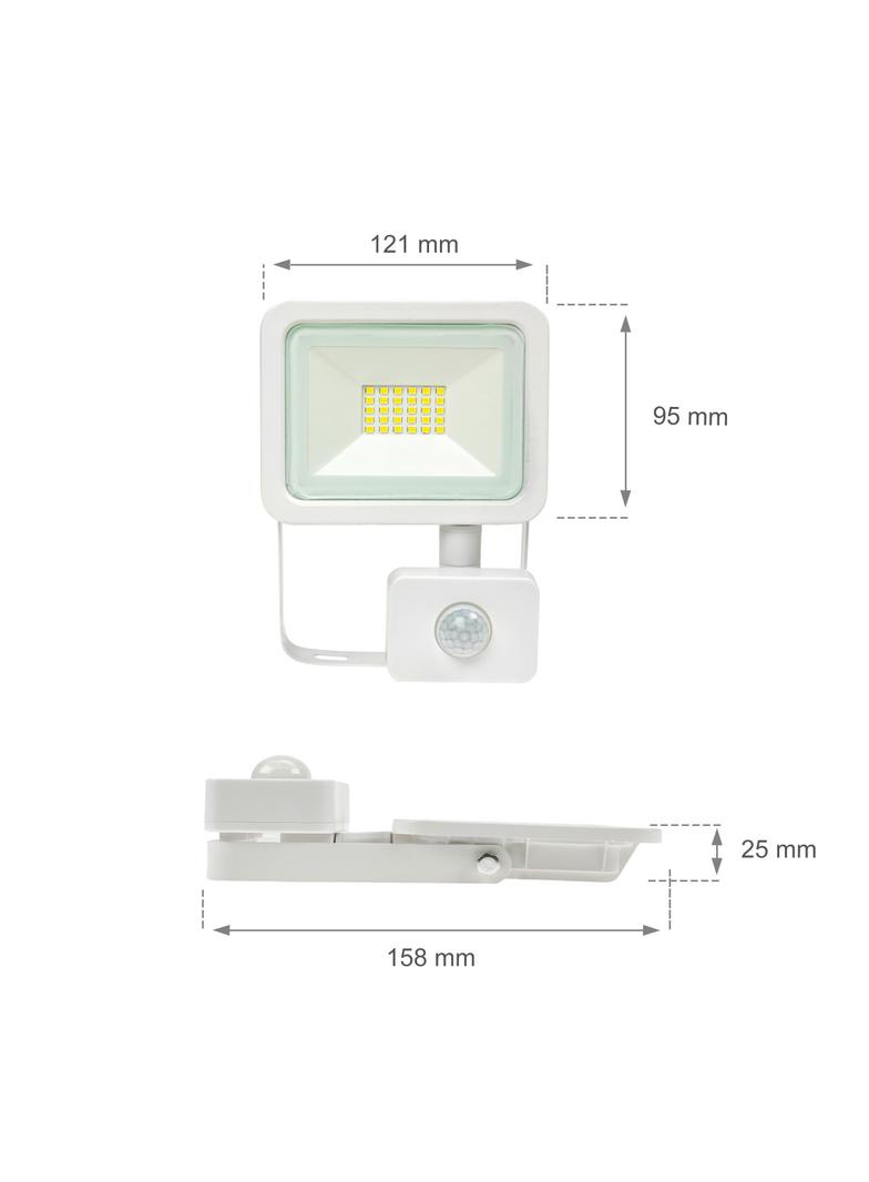 NOCTIS LUX 2 SMD 230V 20W IP44 CW white with sensor