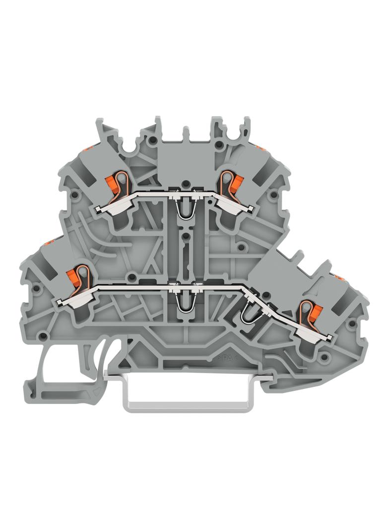 TOPJOBS złączka przelotowa 2-przewodowa szara