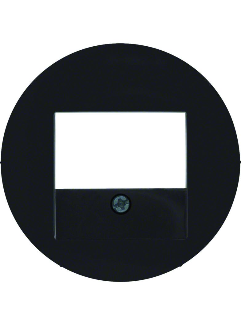 BERKER R.x Płytka czołowa do gniazda głośnikowego i gniazda ładowania USB czarny połysk 10382045 HAG