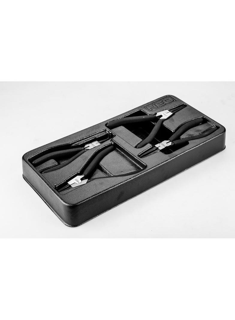 Szczypce segera do pierścieni osadczych, zestaw 4 szt., wkładka