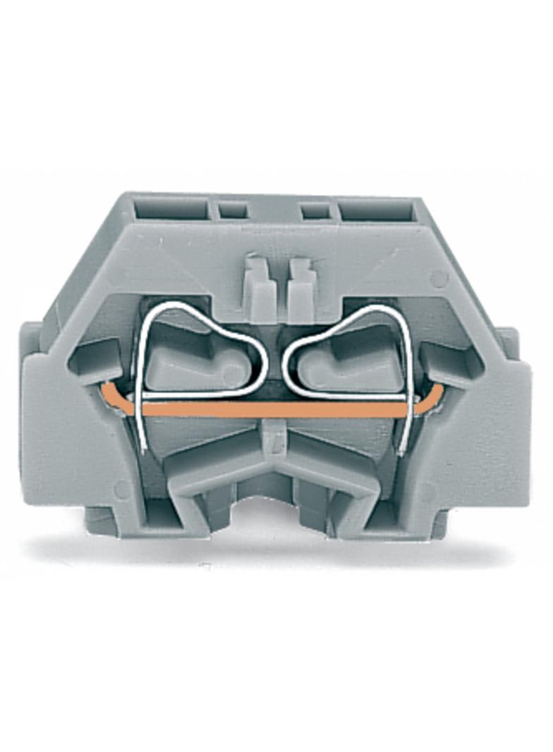 Złączka 2‑przewodowa końcowa 1,5mm2 szerokość 5mm szara 260‑321 /50szt./ WAGO