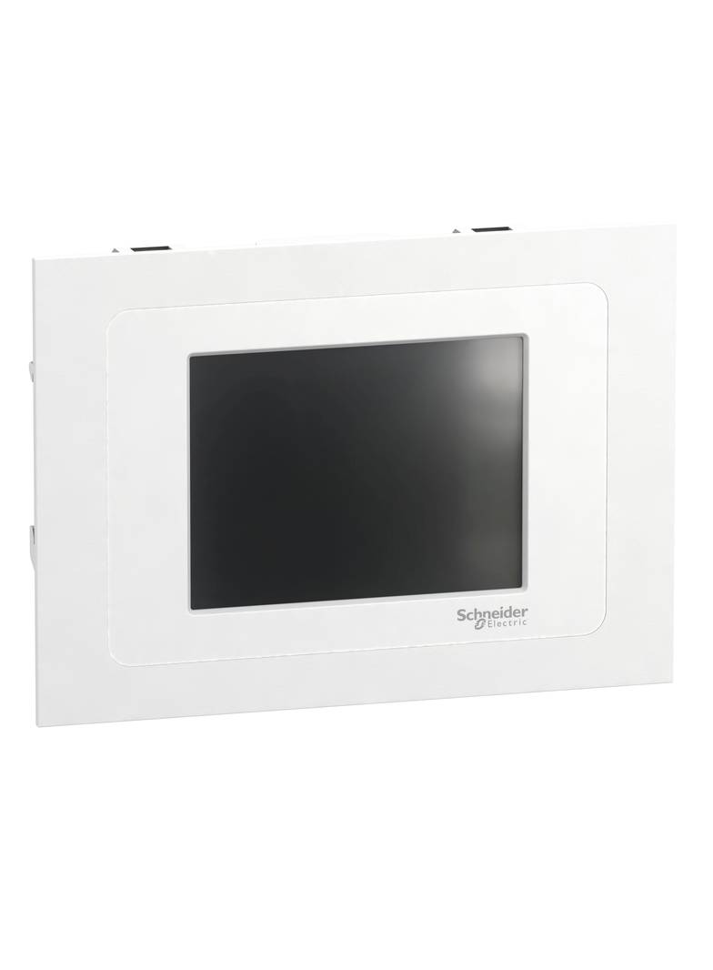 Modicon M172, Zdalny kolorowy wyświetlacz dotykowy, 320 x 240 pikseli, biały, montaż podtynkowy