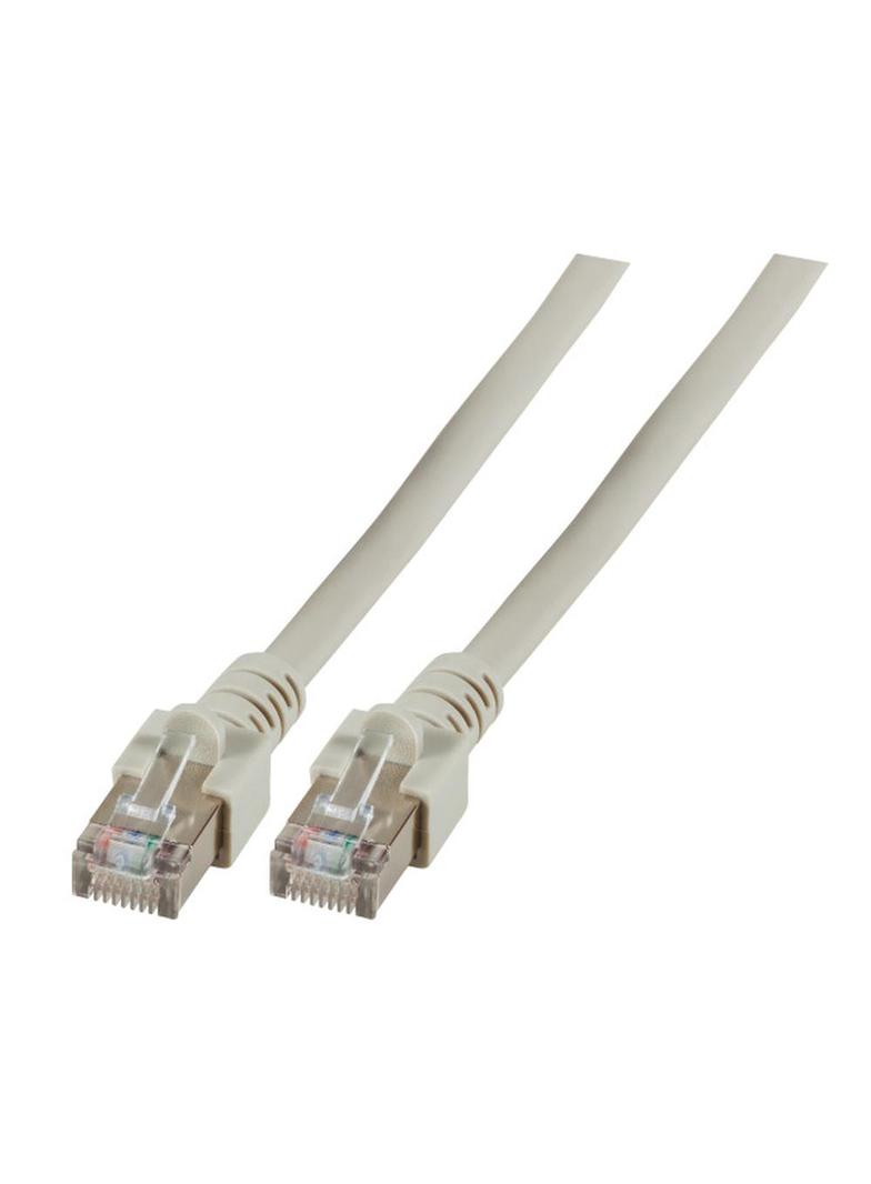 Patchcord RJ45 SF/UTP kat. 5e PVC CCA szary 0,5m