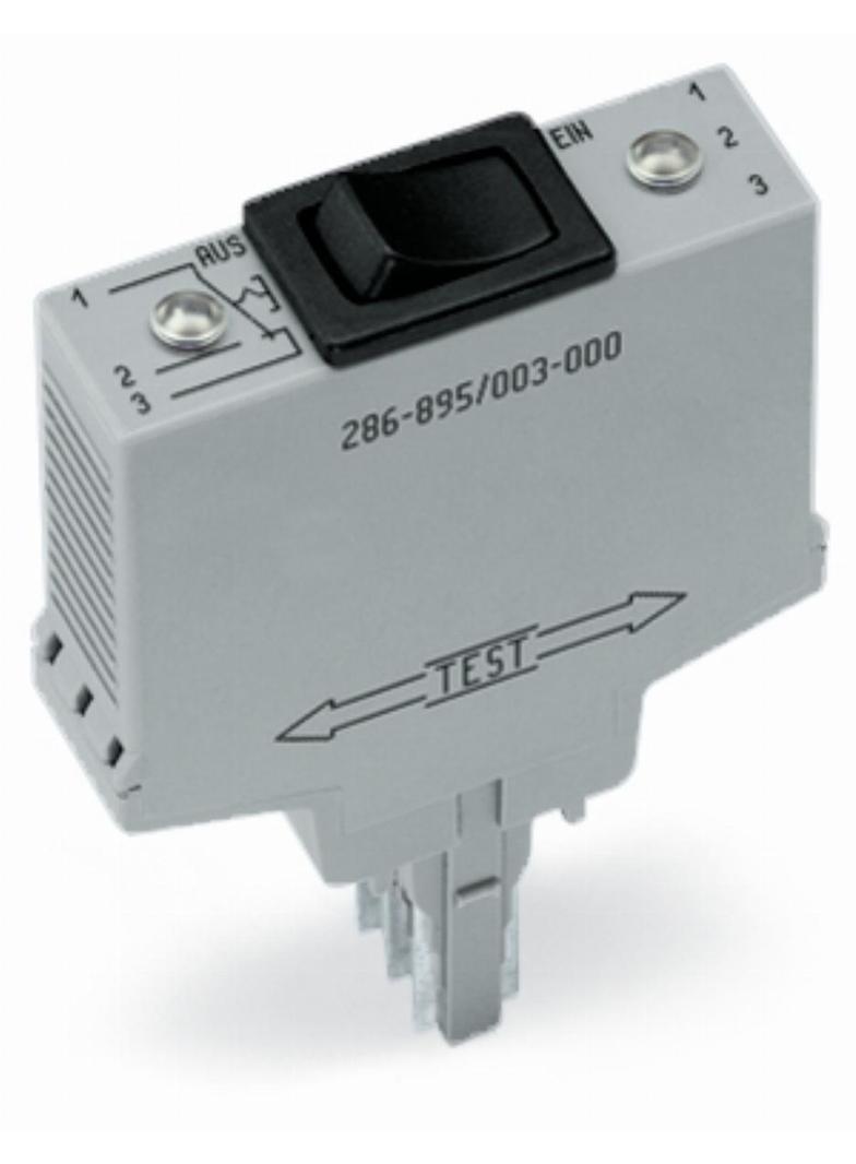 moduł łącznikowy 1-polowy 250V 4A z przyciskiem