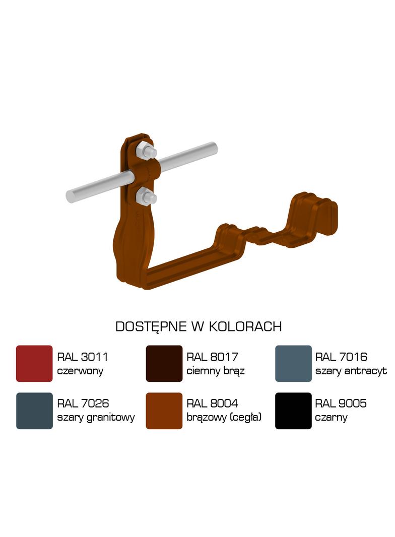 AN-29C/LA/-N Uchwyt dach.prof.skr.Z-śr. WZÓR 26 H=10cm /LA/