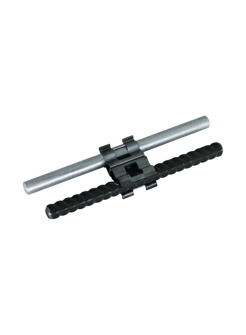 Zacisk DEHNclip do drutu i prętów zbrojenia 10 / 10 mm, sprężynowy, bezśrubowy, stal nieocynk.