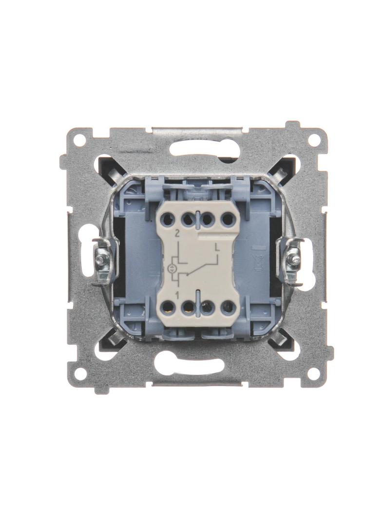 Simon 54 Łącznik schodowy z podświetleniem LED 10A 250V szybkozłączka antracyt DW6L.01/48 KONTAKT