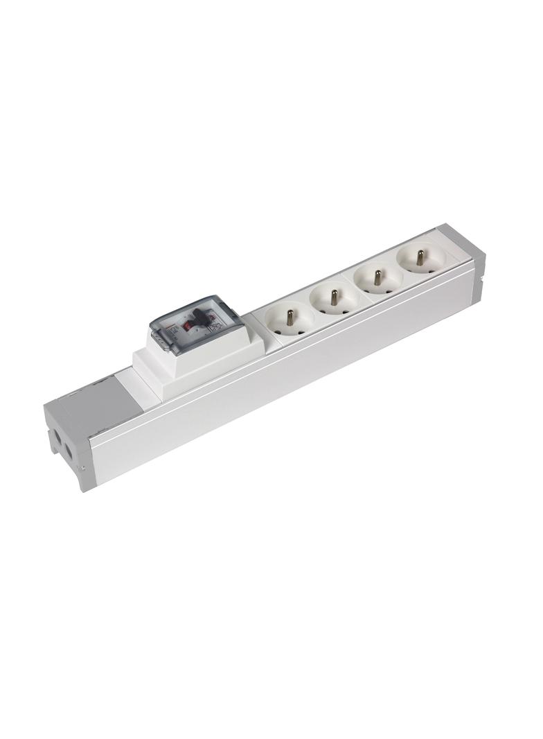 Blok Zasilający 4x2P+Z + Wyłącznik Rp 30Ma 16A 073409 LEGRAND