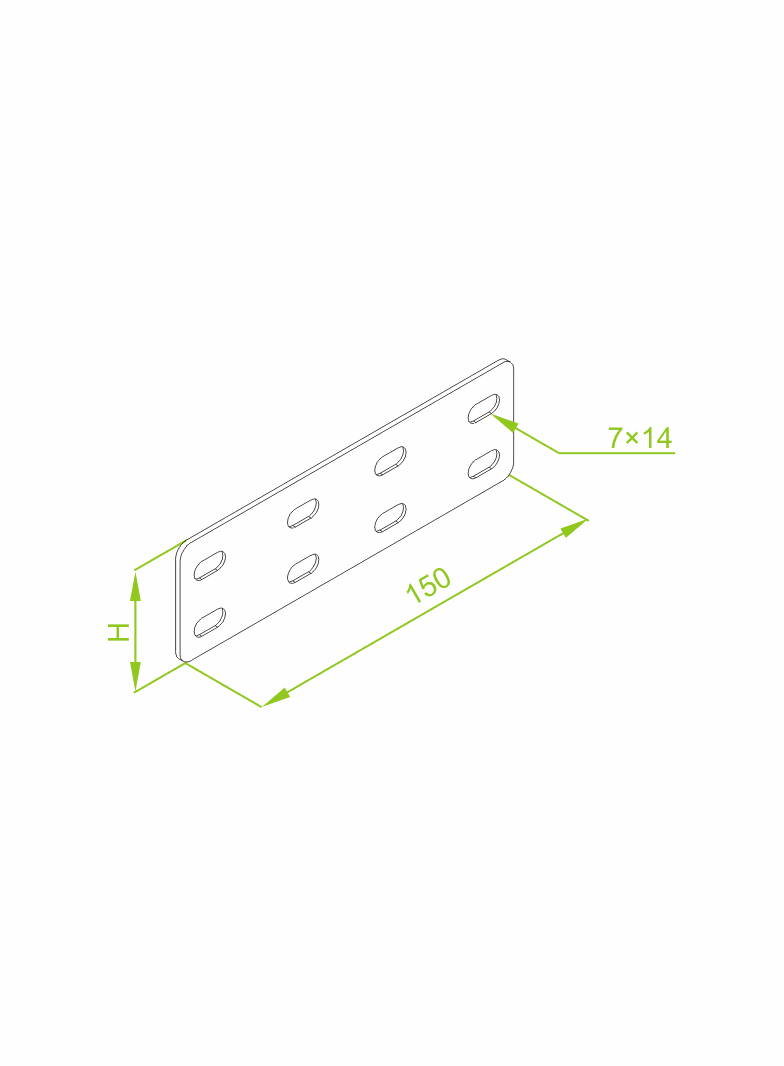 LZCH50 ŁĄCZNIK PŁYTKOWY 2,0 MM