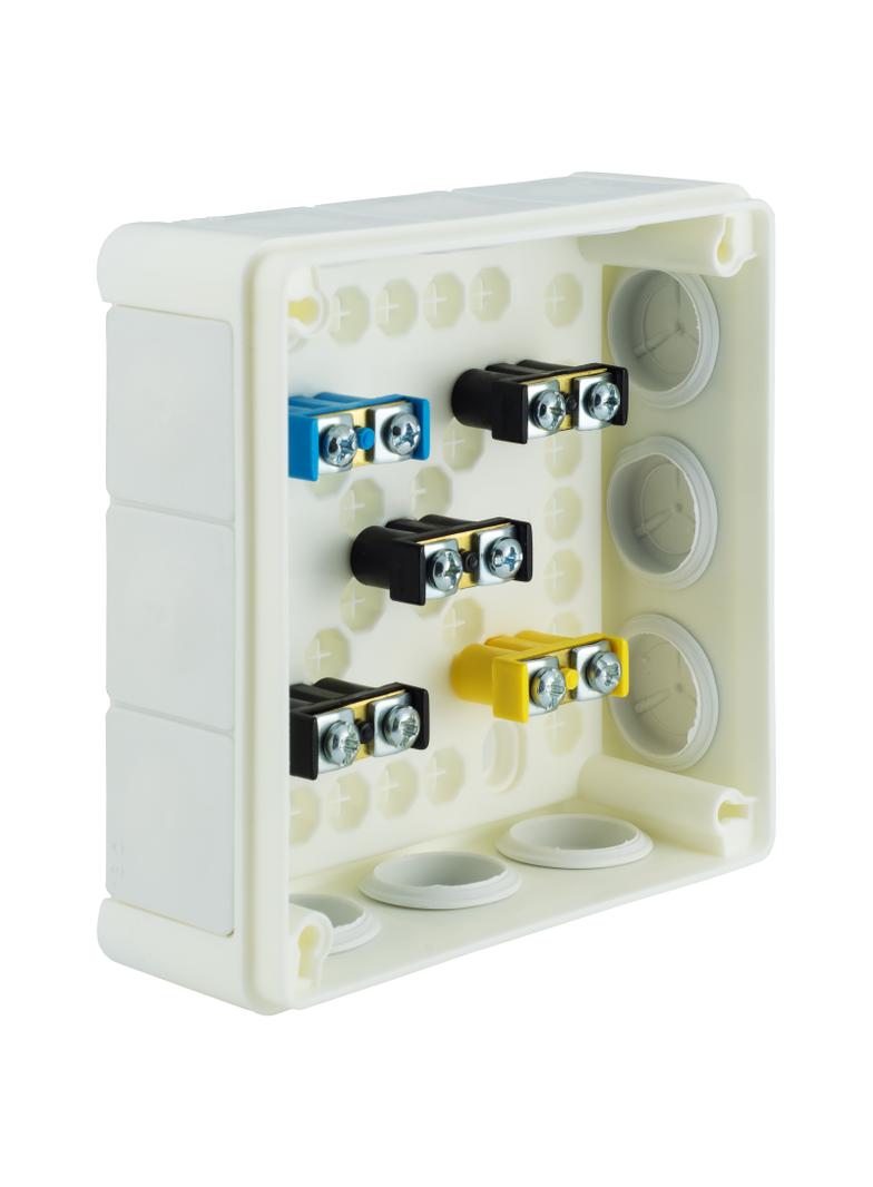 VP-51 Puszka n/t 118x118x46 IP55 12-wl dł.gum. Z-ac. biała VP 051-51 61.156 OPATÓWEK