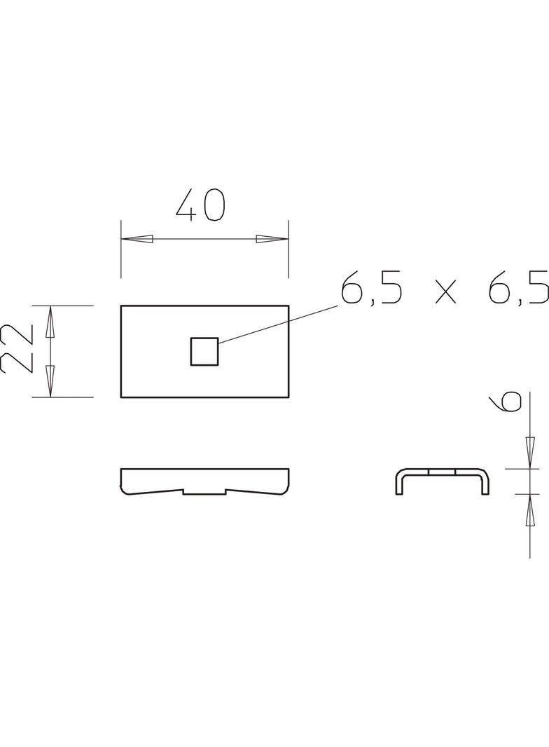 ZACISK 40X22 MM FS