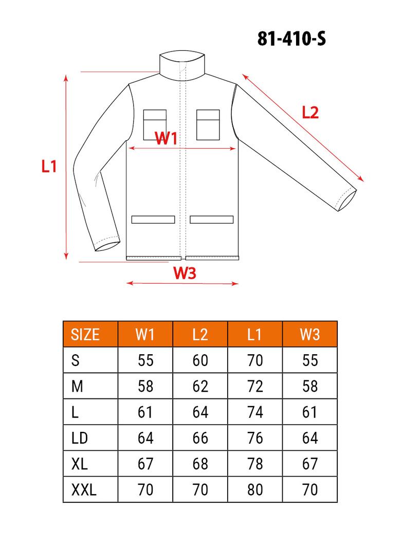 Bluza robocza, rozmiar S/48