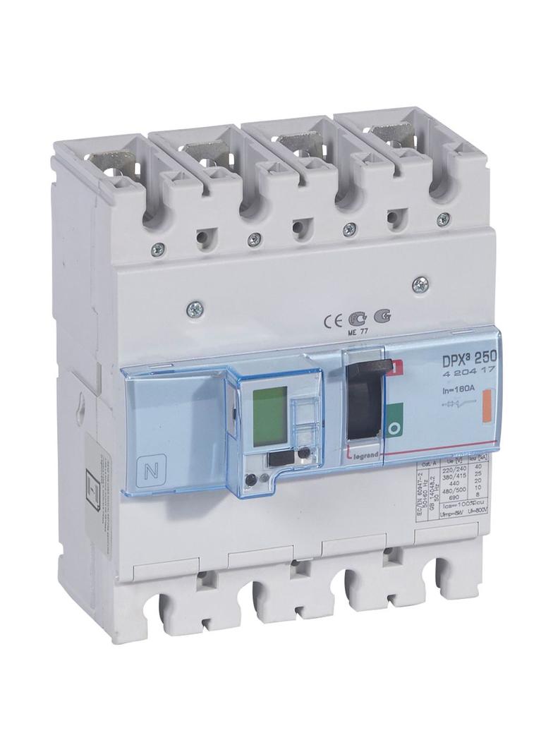 Wyłącznik DPX 3250 El+P 4P 160A 25Ka 420417 LEGRAND