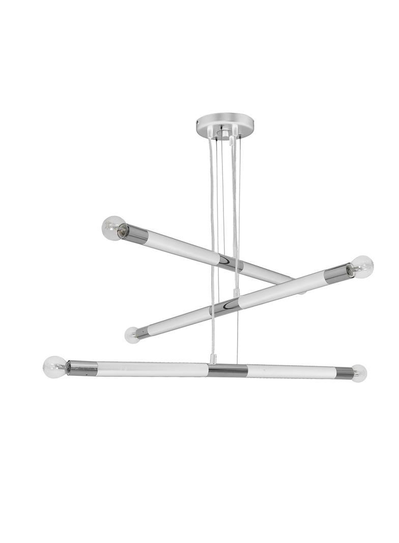 Milagro lampa wisząca Bastone 6xE14 biała/chrom MLP6568