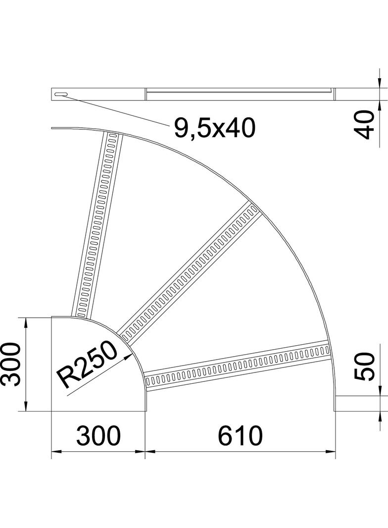 SLB 90 62 600 A2 Łuk 90°