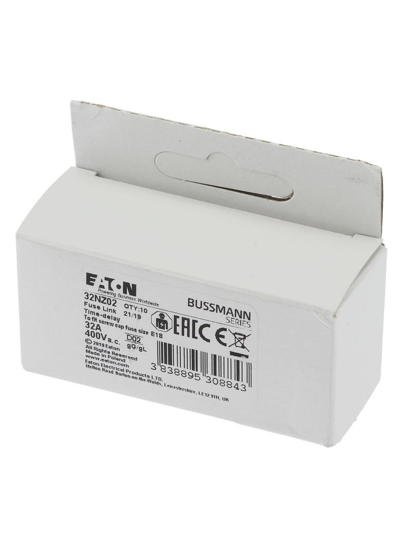 Wkładka bezpiecznikowa zwłoczna D02 gG 32A 400V 32NZ02 EATON