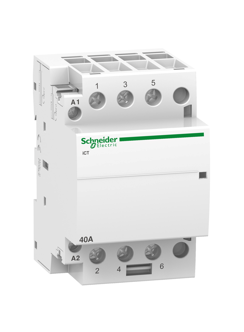 Stycznik modułowy Acti9 iCT60-40-30-230 40A 3NO 60Hz 220/240 VAC