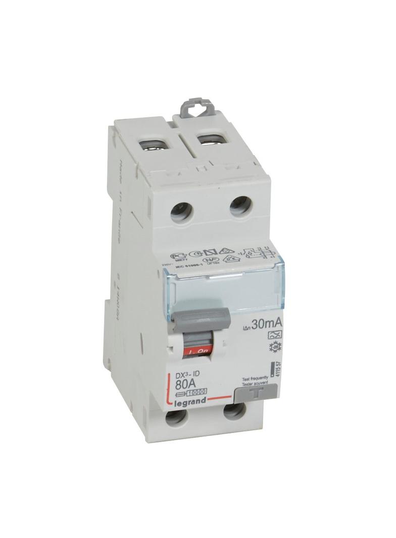 WYŁĄCZNIK RÓŻNICOWOPRĄDOWY P 302 2P 80A 30MA TYP A SERII DX3, Legrand