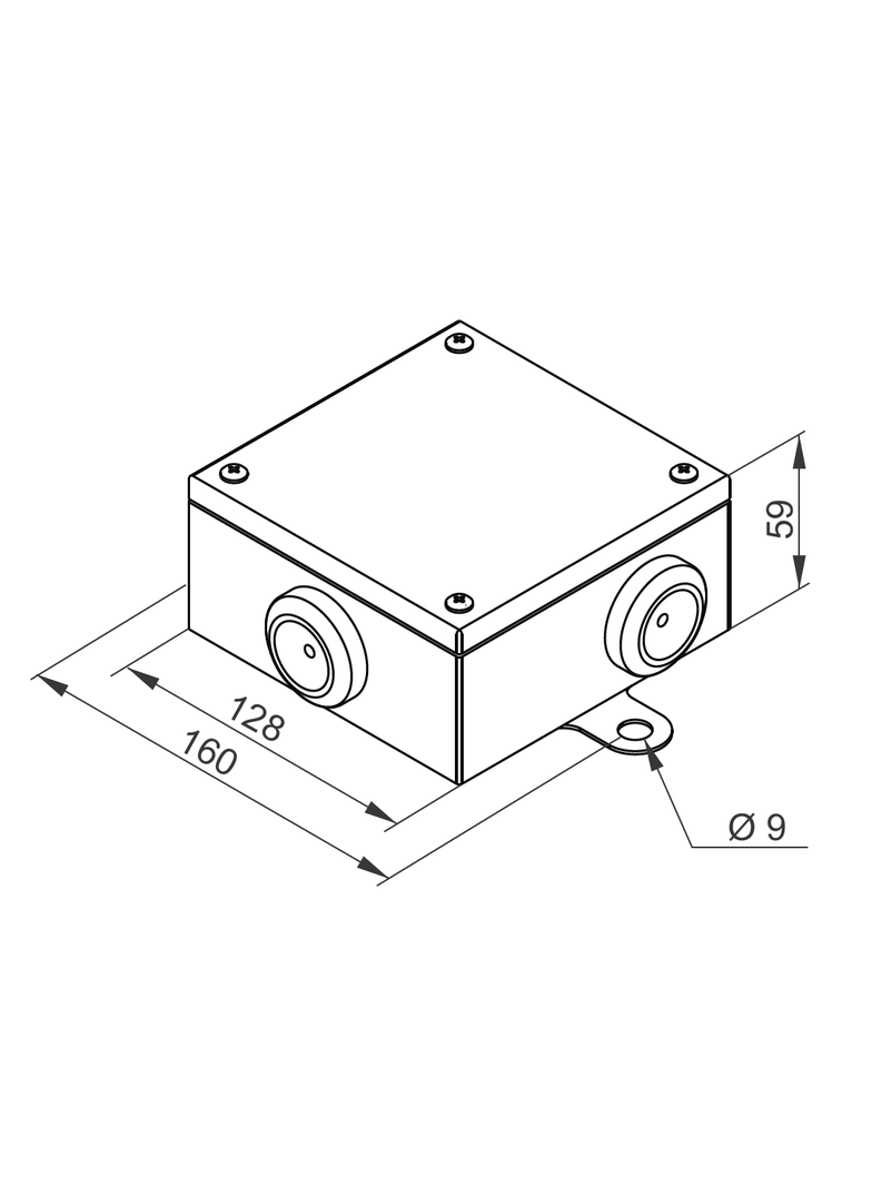 PMO2(5/6) Puszka metalowa łączeniowo-rozgałęźna
